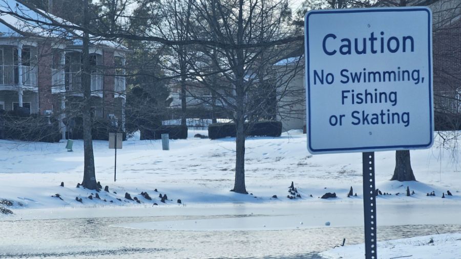 Warning issued after two boys nearly drown in icy pond